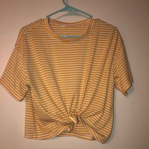Yellow stripped shirt